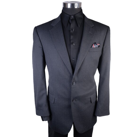 Jos. A. Bank Mens Blazer Solid Wool/Cashmere 2 Button Suit Jacket Sport Coat 43R - Picture 2 of 13